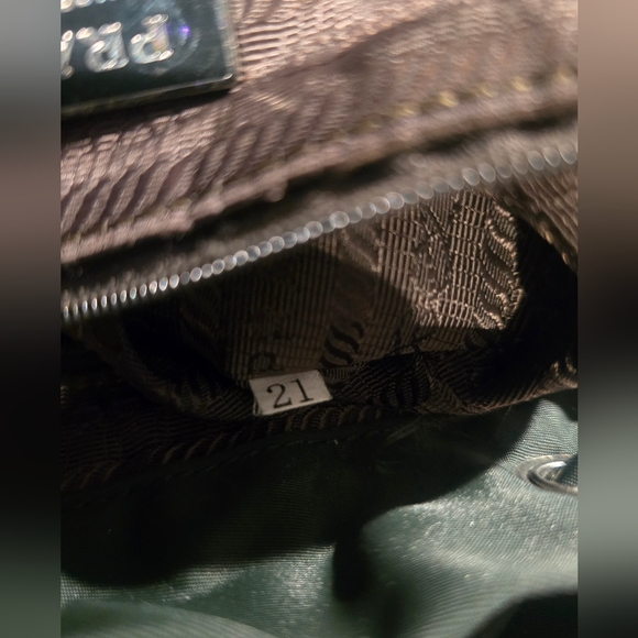 Authentic Vintage Prada Backpack Army Green Small - Picture 12 of 12